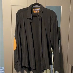 Zara Slim Fit Jersey Button Down